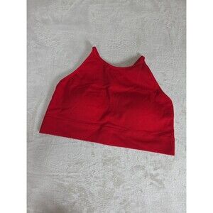 Torrid Bralette 2 Red Bra Ribbed Racerback Seamless Lightly Lined Plus Sewn Cups